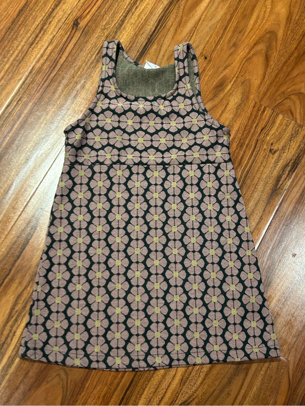 Zara kids sleeveless floral print knit dress girls size 7